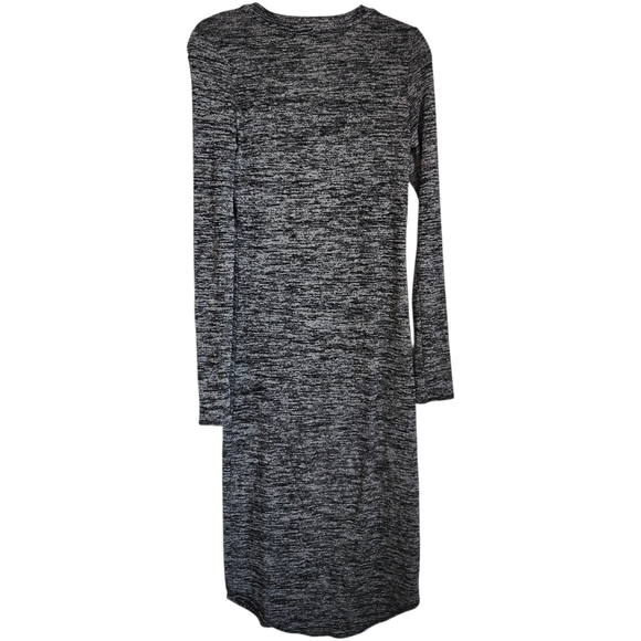 Wilfred Free Charcoal Long Sleeve Midi Dress - Picture 3 of 4